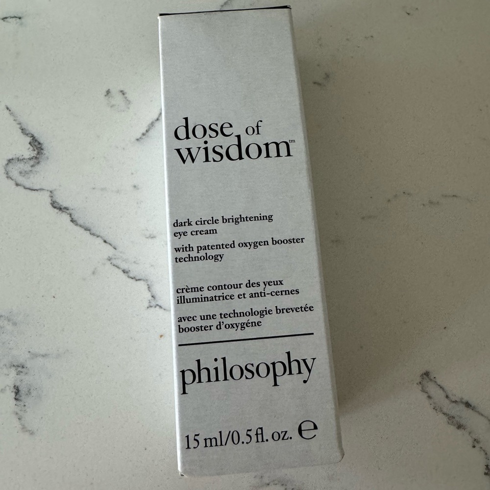 Philosophy dose of wisdom eye cream